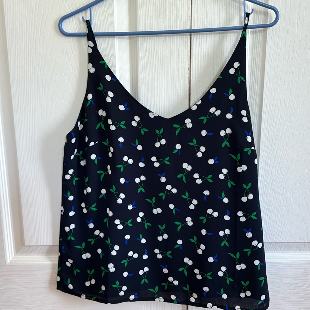 Banana Republic Factory V Neck Navy Blue Camisole Petite Medium